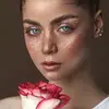 آموزش چهره تخصصی دختر رز همراه با بافت  گل